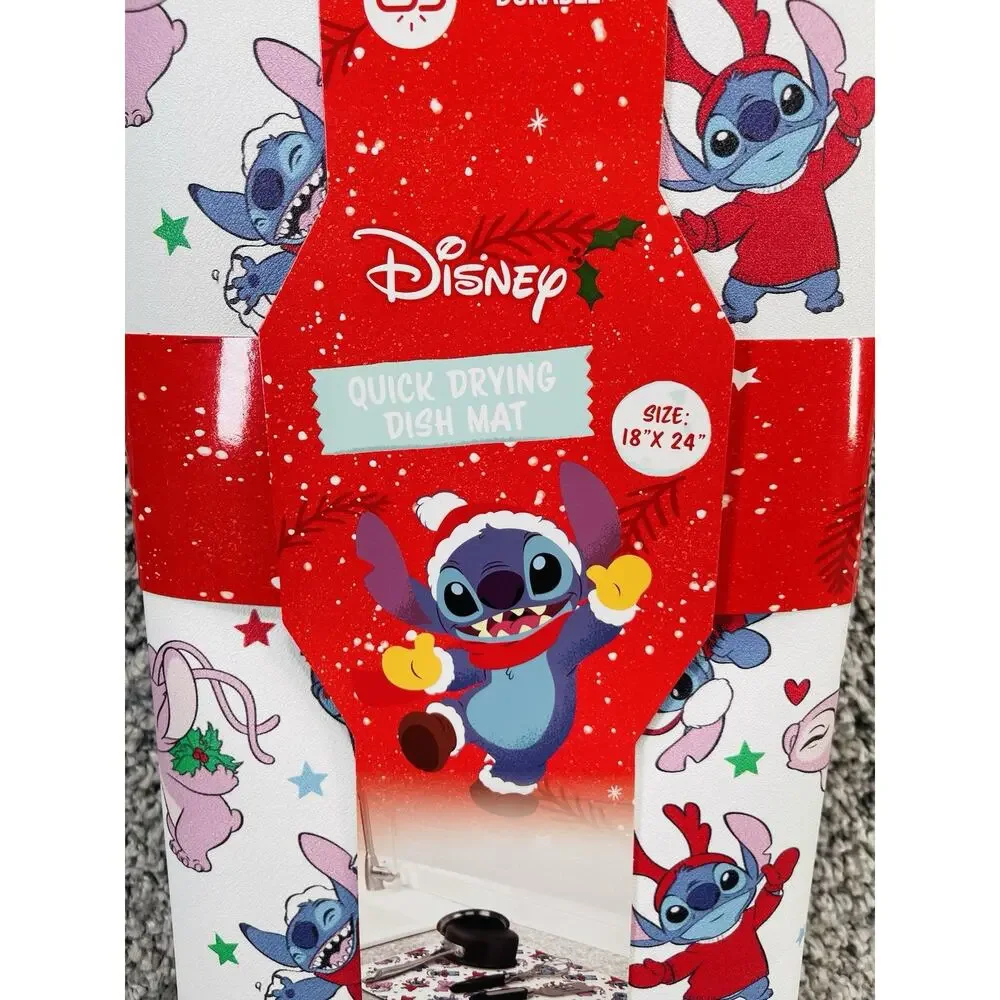 Disney Stitch Quick Drying Dish Mat Christmas Xmas 18